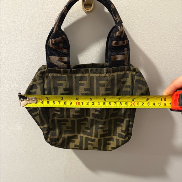 Vintage 1925 Cosmetic Tote Zucca Canvas Mini - Picture 4 of 10